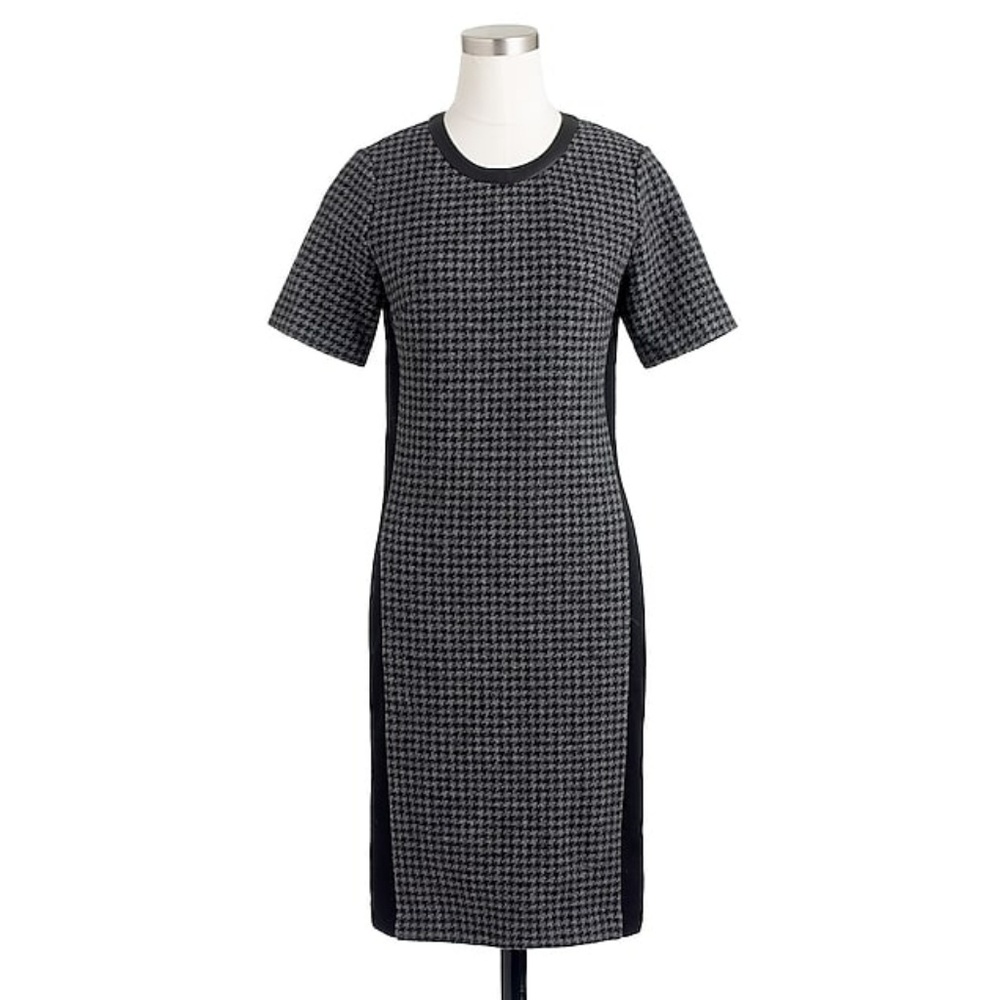 Jcrew Mixed Houndstooth Dress B18